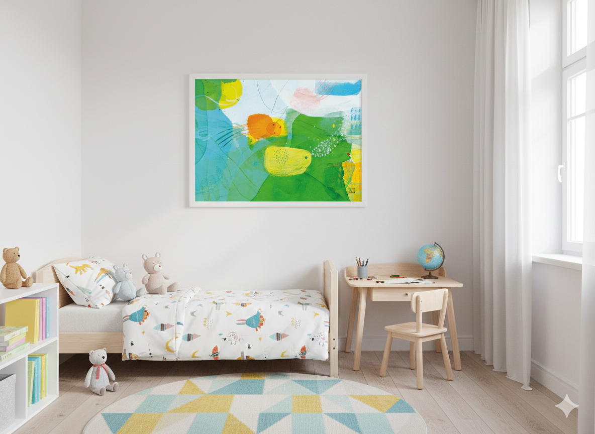 Kunstdruck GREEN GIANT - Bodensee Serie