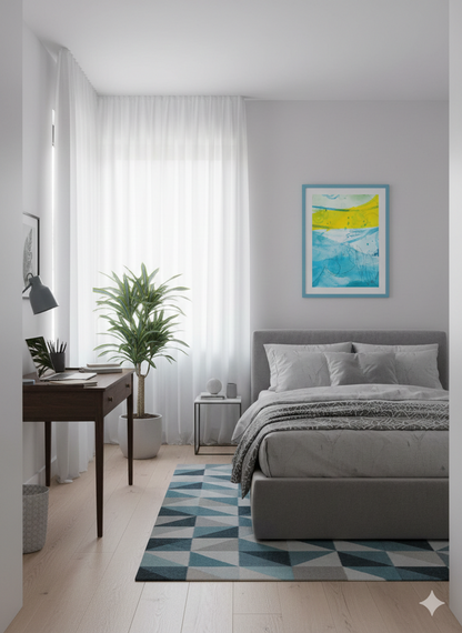 Kunstdruck LIQUID SNOW - Bodensee Serie