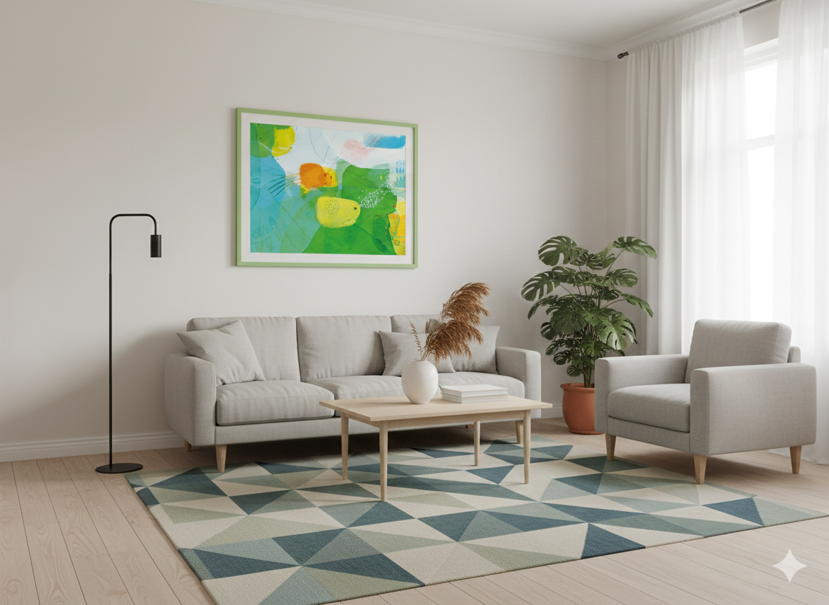 Kunstdruck GREEN GIANT - Bodensee Serie