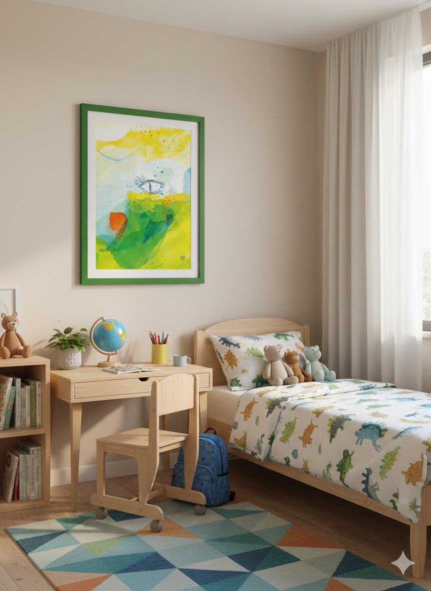 Kunstdruck YELLOW GAZE - Bodensee Serie