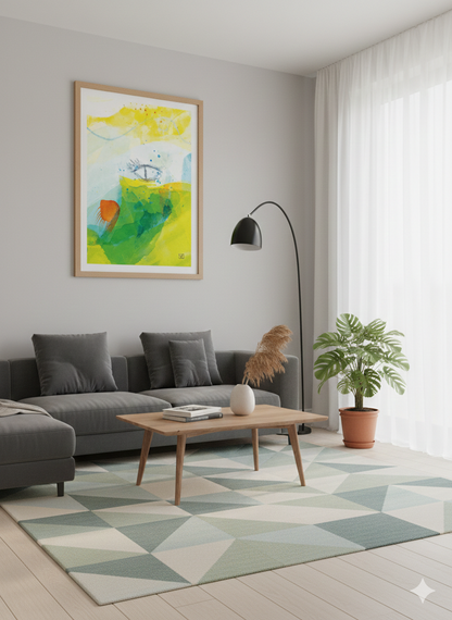 Kunstdruck YELLOW GAZE - Bodensee Serie